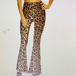 Cheetah print pants